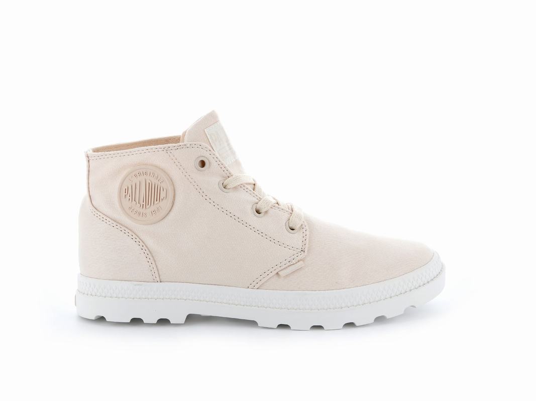 Botas Palladium Pampa Free Canvas Mujer - Beige ||TBLU-18764||